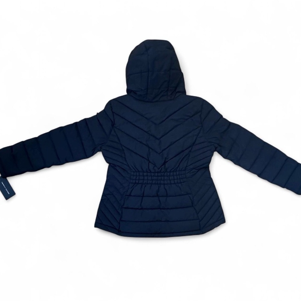 NWT Tommy Hilfiger Hooded Packable Puffer Jacket in Black Size Large Womens - Picture 6 of 7
